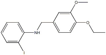 N-[(4-ethoxy-3-methoxyphenyl)methyl]-2-iodoaniline Struktur