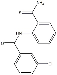 N-[2-(aminocarbonothioyl)phenyl]-3-chlorobenzamide Struktur