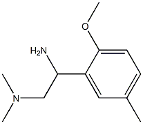 N-[2-amino-2-(2-methoxy-5-methylphenyl)ethyl]-N,N-dimethylamine Struktur
