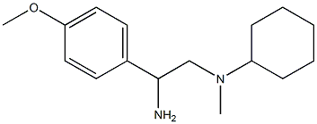 N-[2-amino-2-(4-methoxyphenyl)ethyl]-N-cyclohexyl-N-methylamine Struktur