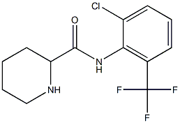 N-[2-chloro-6-(trifluoromethyl)phenyl]piperidine-2-carboxamide Struktur