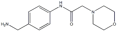 N-[4-(aminomethyl)phenyl]-2-morpholin-4-ylacetamide Struktur