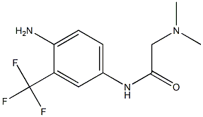 N-[4-amino-3-(trifluoromethyl)phenyl]-2-(dimethylamino)acetamide Struktur