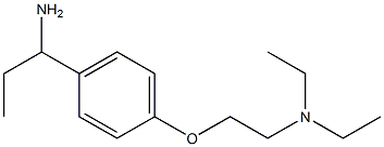 N-{2-[4-(1-aminopropyl)phenoxy]ethyl}-N,N-diethylamine Struktur