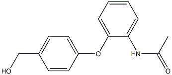 N-{2-[4-(hydroxymethyl)phenoxy]phenyl}acetamide Structure
