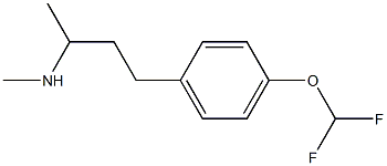 N-{3-[4-(difluoromethoxy)phenyl]-1-methylpropyl}-N-methylamine Struktur