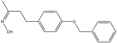 N-{4-[4-(benzyloxy)phenyl]butan-2-ylidene}hydroxylamine Struktur