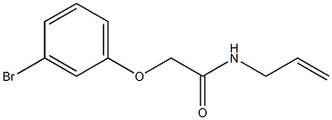 N-allyl-2-(3-bromophenoxy)acetamide Struktur