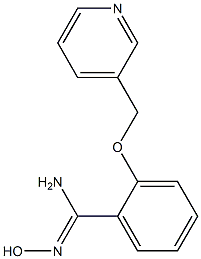 N'-hydroxy-2-(pyridin-3-ylmethoxy)benzenecarboximidamide Struktur