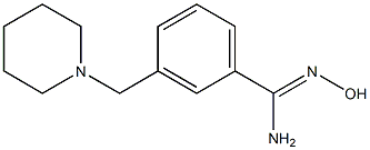 N'-hydroxy-3-(piperidin-1-ylmethyl)benzenecarboximidamide Structure