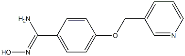 N'-hydroxy-4-(pyridin-3-ylmethoxy)benzenecarboximidamide Struktur