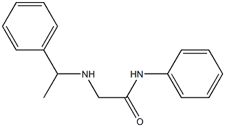 N-phenyl-2-[(1-phenylethyl)amino]acetamide Structure