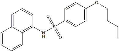 4-butoxy-N-(1-naphthyl)benzenesulfonamide Struktur