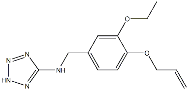 N-[4-(allyloxy)-3-ethoxybenzyl]-N-(2H-tetraazol-5-yl)amine Structure