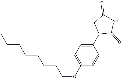 3-[4-(octyloxy)phenyl]pyrrolidine-2,5-dione Struktur