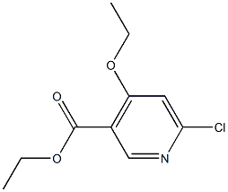 Ethyl 6-chloro-4-ethoxypyridine-3-carboxylate ,97% Struktur