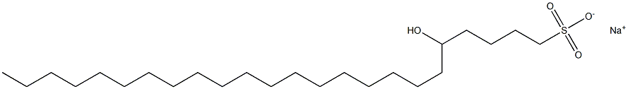5-Hydroxytetracosane-1-sulfonic acid sodium salt Struktur