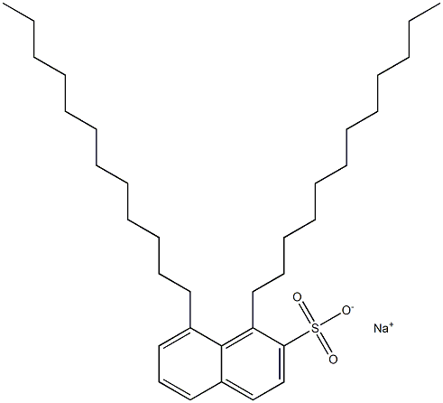1,8-Didodecyl-2-naphthalenesulfonic acid sodium salt Struktur