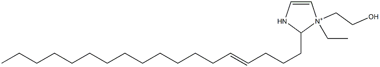 1-Ethyl-1-(2-hydroxyethyl)-2-(4-octadecenyl)-4-imidazoline-1-ium Struktur