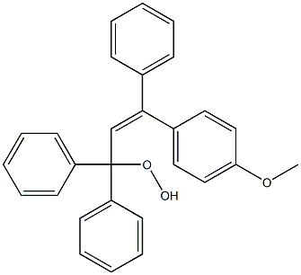 3-(4-Methoxyphenyl)-1,1,3-triphenyl-1-hydroperoxy-2-propene Structure