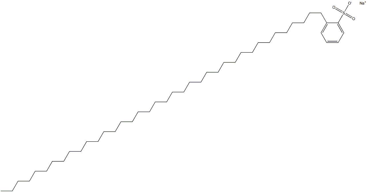2-(Octatriacontan-1-yl)benzenesulfonic acid sodium salt Struktur