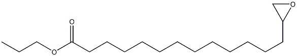 14,15-Epoxypentadecanoic acid propyl ester Struktur