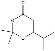 6-Isopropyl-2,2-dimethyl-4H-1,3-dioxin-4-one Struktur