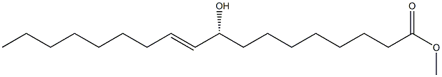 [9R,10E,(-)]-9-Hydroxy-10-octadecenoic acid methyl ester Struktur