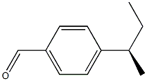 (-)-4-[(R)-sec-Butyl]benzaldehyde Struktur