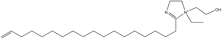 1-Ethyl-1-(2-hydroxyethyl)-2-(17-octadecenyl)-2-imidazoline-1-ium Struktur