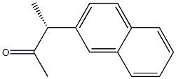 [R,(-)]-3-(2-Naphtyl)-2-butanone Struktur