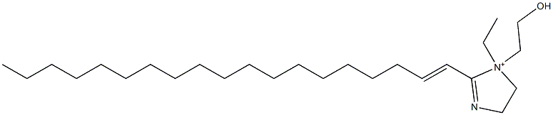 1-Ethyl-1-(2-hydroxyethyl)-2-(1-nonadecenyl)-2-imidazoline-1-ium Struktur