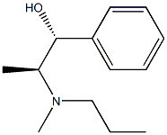 (1R,2S)-1-Phenyl-2-(methylpropylamino)-1-propanol Struktur