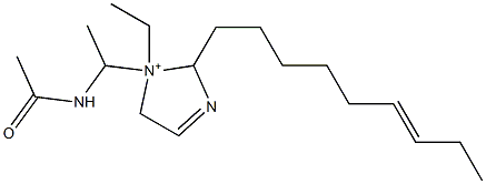 1-[1-(Acetylamino)ethyl]-1-ethyl-2-(6-nonenyl)-3-imidazoline-1-ium Struktur