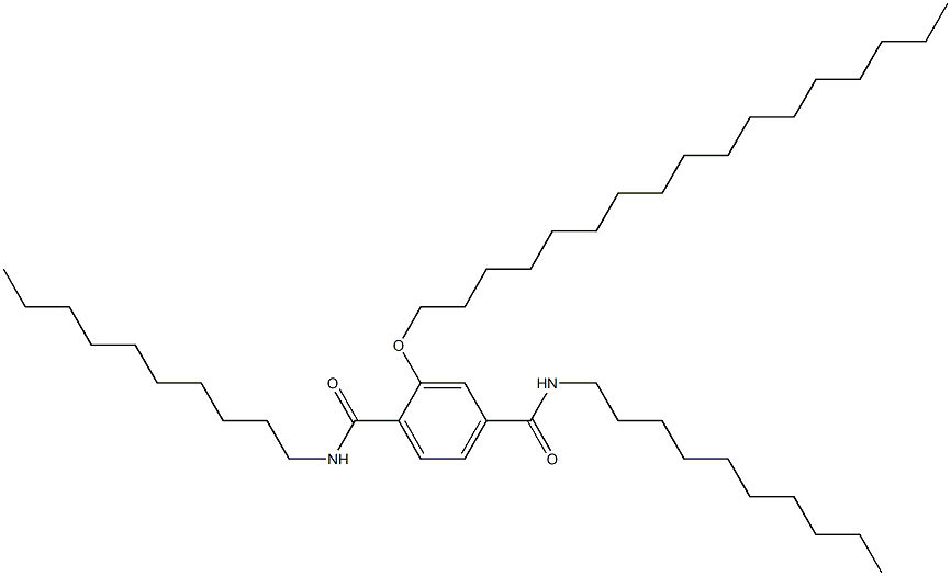 2-(Heptadecyloxy)-N,N'-didecylterephthalamide Struktur