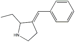 2-Ethyl-3-benzylidenepyrrolidine Struktur