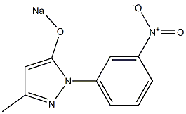3-Methyl-1-(m-nitrophenyl)-5-sodiooxy-1H-pyrazole Struktur
