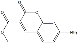 7-Amino-2-oxo-2H-1-benzopyran-3-carboxylic acid methyl ester Structure