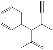 4-Methyl-3-phenyl-5-hexyn-2-one Struktur