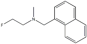 N-(2-フルオロエチル)-N-メチル-1-ナフタレンメタンアミン 化學構造式