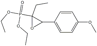 [2-Ethyl-3-(4-methoxyphenyl)oxiranyl]phosphonic acid diethyl ester Struktur