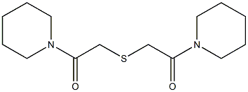 1,1'-[チオビス(1-オキソエタン-2,1-ジイル)]ビスピペリジン 化學構造式