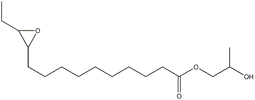 11,12-Epoxytetradecanoic acid 2-hydroxypropyl ester Struktur