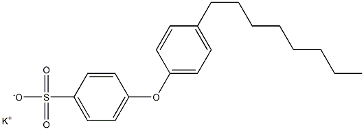 4-(4-Octylphenoxy)benzenesulfonic acid potassium salt Structure