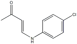 4-(4-Chloroanilino)-3-butene-2-one Struktur