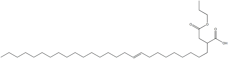 2-(9-Hexacosenyl)succinic acid 1-hydrogen 4-propyl ester Struktur