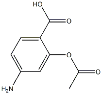 4-Amino-2-(acetyloxy)benzoic acid Structure