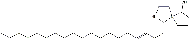 1-Ethyl-1-(1-hydroxyethyl)-2-(3-nonadecenyl)-4-imidazoline-1-ium Struktur