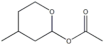 2-Acetyloxy-4-methyltetrahydro-2H-pyran Struktur
