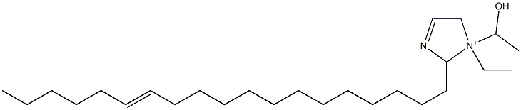 1-Ethyl-1-(1-hydroxyethyl)-2-(13-nonadecenyl)-3-imidazoline-1-ium Struktur